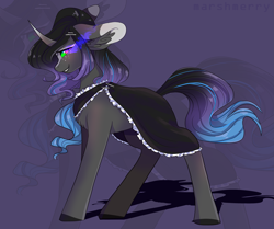 Size: 3381x2832 | Tagged: safe, artist:skylacuna, derpibooru import, oc, oc only, pony, unicorn, clothes, smiling, sombra eyes, zoom layer