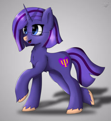 Size: 1984x2160 | Tagged: safe, artist:drarkusss0, derpibooru import, oc, oc:empathy, unicorn, full body, purple, shading, solo