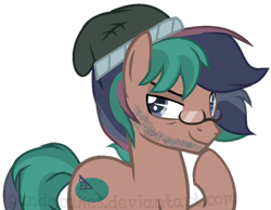 Size: 700x543 | Tagged: safe, artist:ipandacakes, oc, oc only, oc:hawthorn spruce, earth pony, pony, glasses, male, offspring, parent:sci-twi, parent:timber spruce, parent:twilight sparkle, parents:timbertwi, simple background, solo, stallion, transparent background