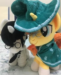 Size: 614x758 | Tagged: safe, artist:schwarz, derpibooru import, sunburst, oc, oc:schwarz, irl, photo, plushie