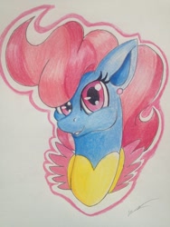 Size: 1024x1365 | Tagged: safe, artist:luxiwind, derpibooru import, cup cake, pony, bust, portrait, solo, traditional art