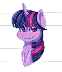 Size: 2950x3400 | Tagged: safe, alternate version, artist:dashiekawaii145, derpibooru import, twilight sparkle, twilight sparkle (alicorn), alicorn, pony, background removed, bust, female, looking at you, mare, simple background, solo, transparent background