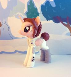 Size: 781x850 | Tagged: safe, artist:krowzivitch, derpibooru import, alicorn, pony, craft, figurine, ponified, princess leia, solo