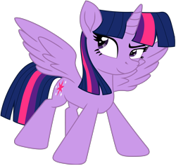 Size: 4690x4448 | Tagged: safe, artist:ejlightning007arts, derpibooru import, twilight sparkle, twilight sparkle (alicorn), alicorn, absurd resolution, female, simple background, solo, transparent background, vector, wings