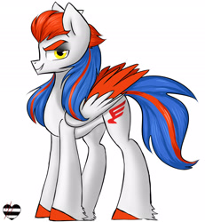 Size: 2500x2700 | Tagged: safe, artist:rumbledo, derpibooru import, oc, oc:sapsan, pegasus, pony, male, ponified, solo, train