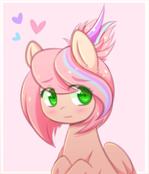 Size: 2271x2649 | Tagged: safe, artist:fluffymaiden, derpibooru import, oc, oc:sweet skies, blushing, solo