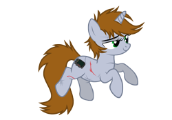 Size: 6270x4363 | Tagged: safe, artist:aborrozakale, oc, oc only, oc:littlepip, pony, unicorn, fallout equestria, absurd resolution, female, mare, scar, simple background, solo, transparent background