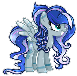 Size: 1000x980 | Tagged: safe, artist:xxmelody-scribblexx, derpibooru import, oc, oc only, pegasus, pony, female, magical lesbian spawn, mare, offspring, parent:coloratura, parent:princess luna, simple background, solo, transparent background