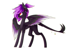 Size: 1024x683 | Tagged: safe, artist:hyshyy, derpibooru import, oc, oc:night light, pegasus, pony, female, mare, simple background, solo, tongue out, transparent background