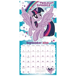 Size: 1000x1000 | Tagged: safe, derpibooru import, twilight sparkle, twilight sparkle (alicorn), alicorn, pony, 2019, calendar, official, september, solo