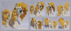 Size: 3104x1348 | Tagged: safe, artist:calusariac, derpibooru import, pear butter, pony, irl, photo, plushie, solo