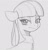 Size: 743x767 | Tagged: safe, artist:tre, derpibooru import, maud pie, earth pony, pony, black and white, bust, female, grayscale, mare, monochrome, portrait, sketch, solo, traditional art