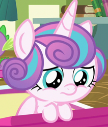 Size: 405x478 | Tagged: safe, screencap, princess flurry heart, pony, a flurry of emotions, cropped, sad, solo