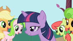 Size: 1280x720 | Tagged: safe, derpibooru import, screencap, applejack, twilight sparkle, earth pony, pony, friendship is magic