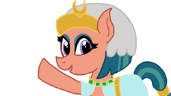 Size: 1920x1080 | Tagged: safe, derpibooru import, somnambula, pegasus, pony, clothes, female, glopaz, happy, headpiece, jewelry, mare, solo