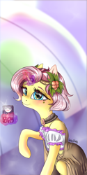 Size: 512x1024 | Tagged: safe, artist:labglab, derpibooru import, vignette valencia, pony, unicorn, better together, equestria girls, rollercoaster of friendship, beauty mark, blouse, blue eyes, bybb, cellphone, choker, clothes, cute, equestria girls ponified, female, holly, looking at you, magic, me my selfie and i, phone, ponified, rcf community, solo, valenciadorable, vest