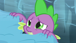 Size: 1280x720 | Tagged: safe, derpibooru import, screencap, spike, dragon, the times they are a changeling, snow