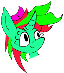 Size: 605x691 | Tagged: safe, artist:tuberculosis, derpibooru import, oc, oc only, oc:dizzletheninja, pony, unicorn, bow, bust, cute, happy, red mane, simple background, solo, transparent background