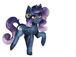 Size: 1024x768 | Tagged: safe, artist:akemiarts1, derpibooru import, oc, oc only, oc:moon cradle, crystal pony, pony, unicorn, cute, female, headband, mare, ombre hair, simple background, solo, transparent background