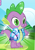 Size: 504x721 | Tagged: safe, derpibooru import, spike, dragon, clothes, cropped, gameloft, jacket, male, retro spike, smiling