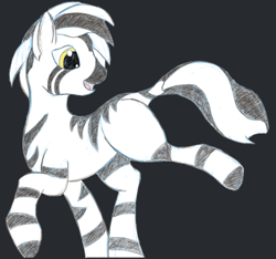 Size: 450x422 | Tagged: safe, artist:curious, derpibooru import, oc, oc only, zebra, black background, female, mare, simple background, solo, zebra oc