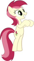 Size: 1024x1809 | Tagged: safe, artist:themixelfan, derpibooru import, roseluck, bipedal, simple background, solo, transparent background