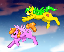 Size: 1024x841 | Tagged: safe, artist:wetfox, derpibooru import, butterbean, pretty pretty pegasus, sparkleface, teen titans go