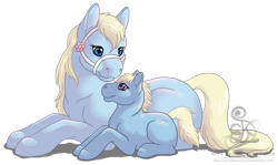 Size: 800x478 | Tagged: safe, artist:fabledreams, derpibooru import, oc, g1, bridle, duo, simple background, tack, transparent background