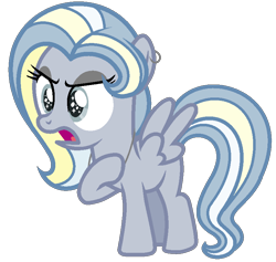 Size: 817x773 | Tagged: safe, artist:fantafizzy, derpibooru import, oc, oc only, pegasus, pony, adoptable, base used, blank flank, ear piercing, earring, female, filly, jewelry, offspring, parent:derpy hooves, parent:doctor whooves, parents:doctorderpy, piercing, simple background, solo, starry eyes, transparent background, unnamed oc, wingding eyes