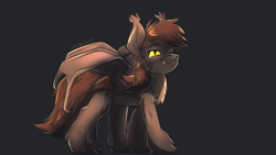 Size: 1920x1080 | Tagged: safe, artist:noben, derpibooru import, oc, oc only, oc:tuya, bat pony, female, fluffy, slit eyes