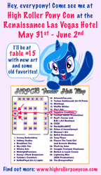 Size: 1036x1800 | Tagged: safe, artist:sapphiregamgee, derpibooru import, advertisement, advertising, convention, convention:highrollerponycon, las pegasus, las vegas