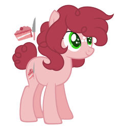 Size: 2864x3000 | Tagged: safe, artist:fantafizzy, derpibooru import, oc, oc only, oc:raspberry creme cake, earth pony, pony, base used, female, freckles, mare, offspring, parent:cheese sandwich, parent:pinkie pie, parents:cheesepie, simple background, solo, starry eyes, transparent background, wingding eyes