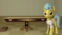 Size: 1024x576 | Tagged: safe, artist:dracagon, derpibooru import, doctor fauna, pony, 3d, solo