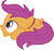 Size: 1073x990 | Tagged: safe, artist:swivel-zimber, derpibooru import, scootaloo, pegasus, pony, lesson zero, butt wings, female, filly, prone, scare, scared, simple background, solo, transparent background, vector