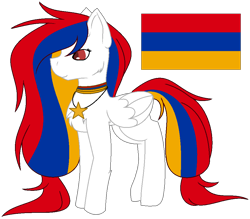 Size: 968x848 | Tagged: safe, artist:cosmicwitchadopts, derpibooru import, pegasus, pony, armenia, female, mare, nation ponies, ponified, simple background, solo, transparent background