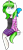 Size: 2011x4468 | Tagged: safe, artist:befishproductions, derpibooru import, oc, oc only, oc:minty root, anthro, unicorn, anatomically incorrect, bow, eye clipping through hair, hair bow, incorrect leg anatomy, plaid, plaid shirt, plaid skirt, simple background, solo, transparent background