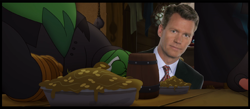 Size: 1836x799 | Tagged: safe, derpibooru import, edit, edited screencap, screencap, boyle, human, my little pony: the movie, chris hansen, meme, parrot pirates, pirate