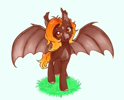 Size: 2300x1852 | Tagged: artist needed, source needed, safe, derpibooru import, oc, oc:fire glow, bat pony, solo