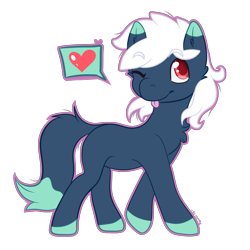 Size: 4000x4000 | Tagged: safe, artist:xavier, derpibooru import, oc, pony, :p, colt, cute, heart, male, one eye closed, shirtproject, silly, simple background, solo, tongue out, transparent background, wink, xavier