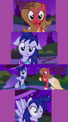 Size: 1280x2286 | Tagged: safe, artist:nightmaremoons, derpibooru import, oc, oc only, oc:pun, oc:star glance, earth pony, pony, ask, ask pun, clothes, dress, female, mare, night