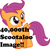 Size: 1600x1573 | Tagged: safe, derpibooru import, scootaloo, pegasus, pony, best pony, cutie mark crusaders, derpimilestone, female, filly, get, milestone, missing cutie mark, solo