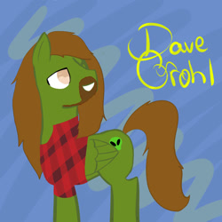 Size: 1000x1000 | Tagged: safe, artist:sunnysunshineflower, derpibooru import, pony, dave grohl, simple background