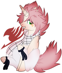 Size: 1024x1188 | Tagged: safe, artist:leanne264, derpibooru import, pony, unicorn, base used, clothes, fairy tail, male, natsu dragneel, ponified, scarf, simple background, solo, stallion, transparent background