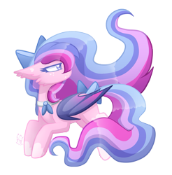 Size: 1255x1273 | Tagged: safe, artist:sugaryicecreammlp, derpibooru import, oc, oc:lilith(crystalponyart7669), bat pony, pony, bow, female, hair bow, mare, simple background, solo, transparent background