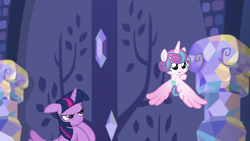 Size: 1920x1080 | Tagged: safe, screencap, princess flurry heart, twilight sparkle, twilight sparkle (alicorn), alicorn, pony, a flurry of emotions, diaper, twilight's castle