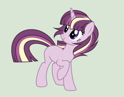 Size: 1744x1368 | Tagged: safe, artist:roseloverofpastels, derpibooru import, oc, oc:mystery moon, pony, unicorn, female, mare, offspring, parent:moondancer, parent:star tracker, simple background, solo