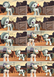 Size: 3850x5468 | Tagged: safe, artist:kmg0047, cloudy quartz, marble pie, pony, 3d, absurd resolution, ask, comic, crate, hair over one eye, high res, pointing, raised hoof, sweat, tumblr