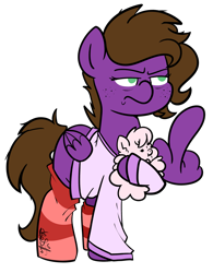 Size: 2223x2855 | Tagged: safe, artist:befishproductions, oc, oc only, pegasus, pony, clothes, female, grumpy, high res, mare, middle feather, middle finger, pajamas, signature, simple background, socks, solo, striped socks, transparent background, vulgar, wing hands
