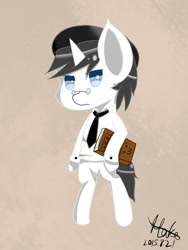 Size: 600x800 | Tagged: safe, artist:ophake, derpibooru import, oc, oc:schwarz, pony, unicorn