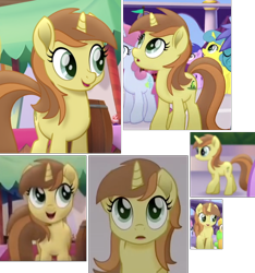 Size: 590x630 | Tagged: safe, derpibooru import, screencap, nougat praliné, pony, unicorn, my little pony: the movie, background pony, compilation, cropped, female, mare, solo focus